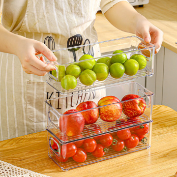 High-Quality Factory Direct Stackable Square Food Storage Boxes: Ideal Refrigerator Organizers and Vegetable Preservation Solutions