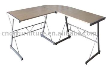 wood top corner computer desk