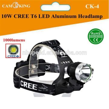 CREE XM-L T6 HIGH POWER LED,1000LMS,10W Aluminum Headlamp,4xAA Batteries