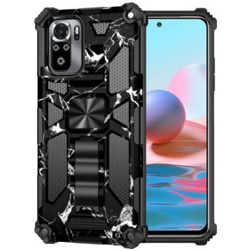 Hybrid Shockproof Phone Case with 360 Metal Ring Holder and Magnetic Car Mount for Xiaomi Poco F3 GT
