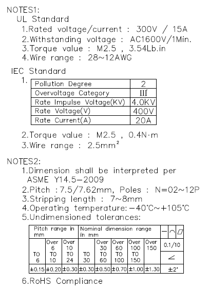 Wire To Pcb Solder Terminals 