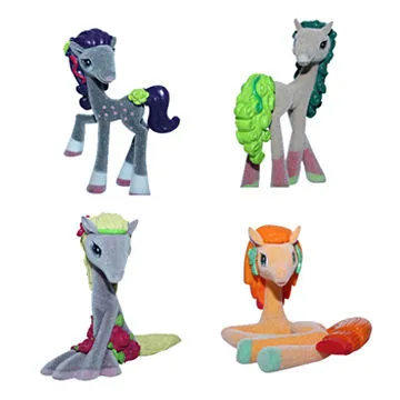 Hottest flocked animal toys with 5 designs passed En71 and CE