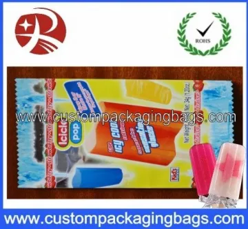 Custom Plastic Food Packaging Bags Exquisite , Summer Popsicle Lolly Bags
