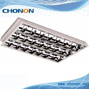 Recessed 3*18W T8 Fluorescent Fixture grille light