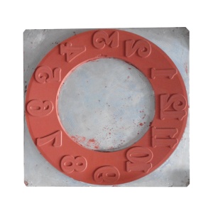 Silicon rubber die-hot stamping plate