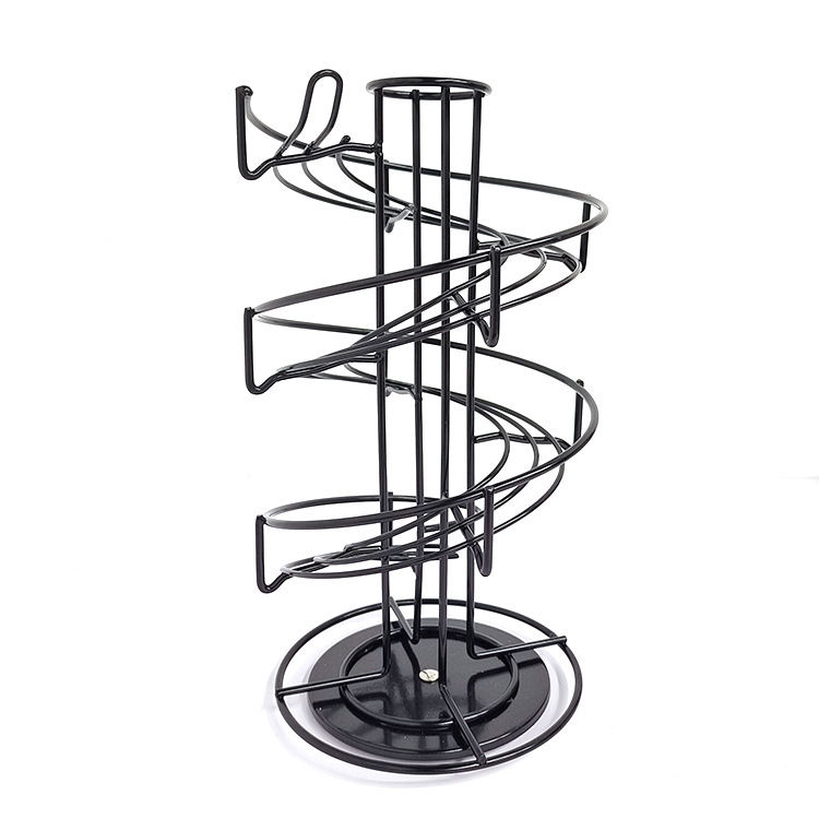 Revolving Spiral 5-Layer Coffee Pod Holder Rack