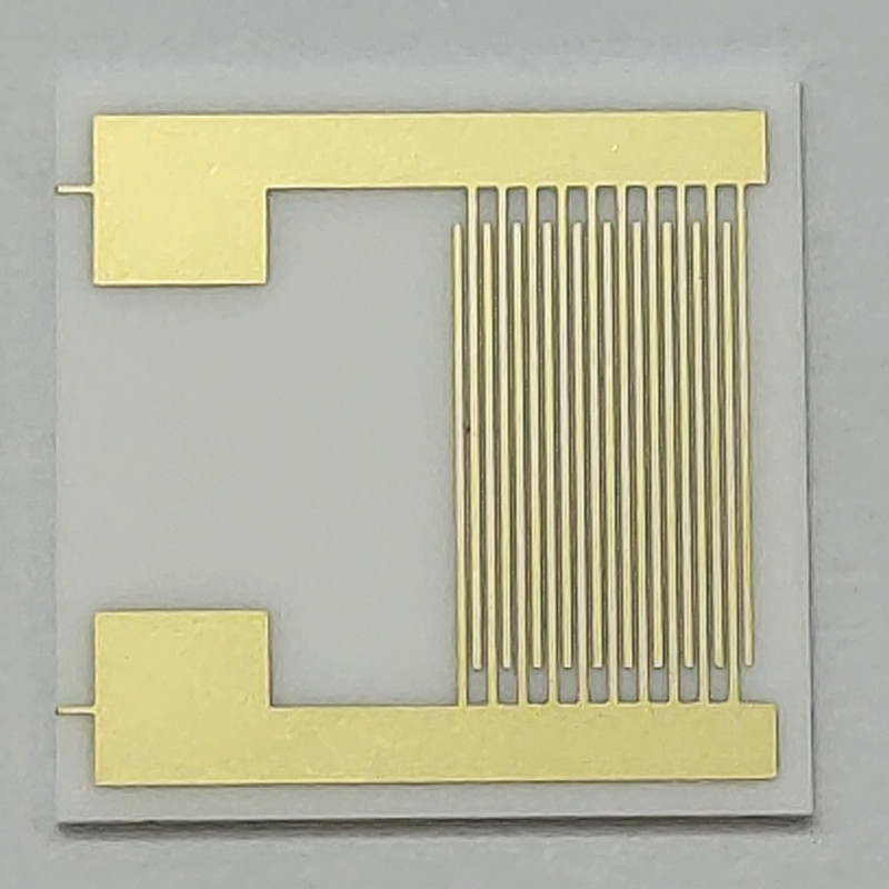 Line Width 100um Ceramic Interdigitated Electrode IDE Capacitor Array Biogas Humidity Sensor Chip