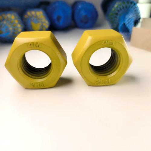 China ASTM A194 2HM Yellow Heavy Hex Nut Manufactory