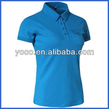 Women custom polo shirts with embroidery logo