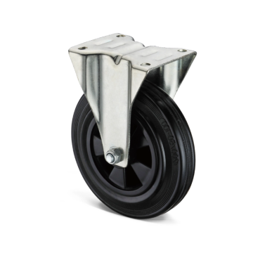 Heavy duty rubber casters that can be locked