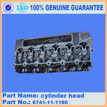 cylinder head 6731-11-1370 komatsu excavator engine parts