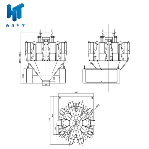 4-Head Linear Weigher Scale for Cereal Products