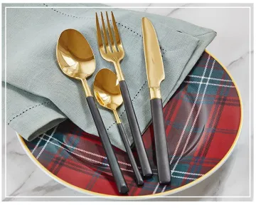 Quality Gold Stainless Steel Flatware Set