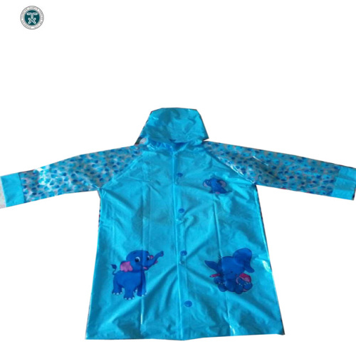 High quality Reusable Polyester kids raincoat