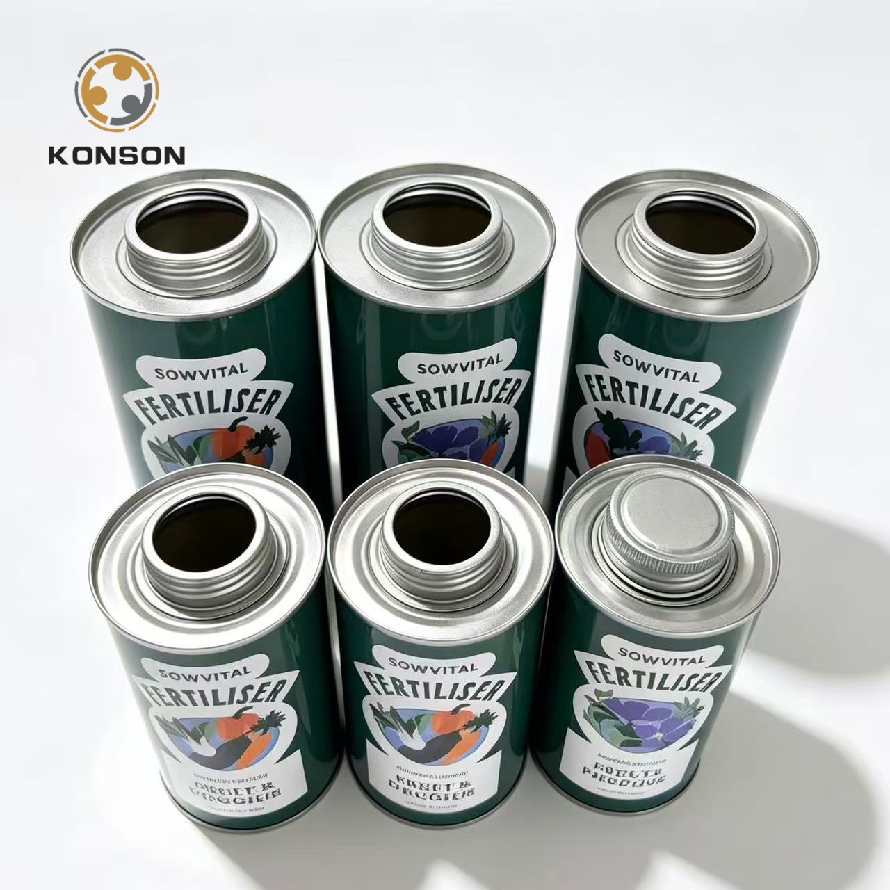 fertilizer tin cans