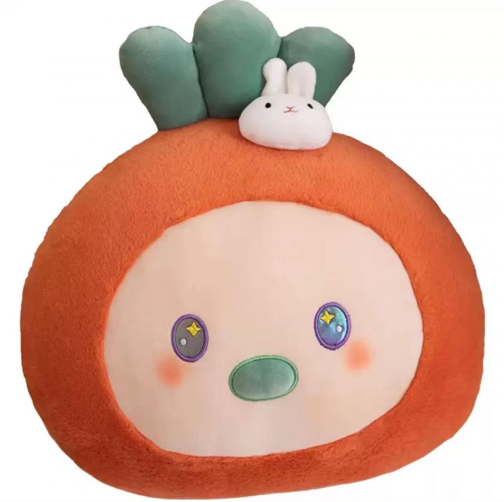 Creative carrot rabbit throw pillow plush toy
