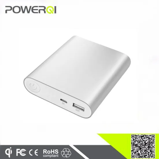 PQ100 models QC 2.0 power bank 10000mAh battery on alli baba com