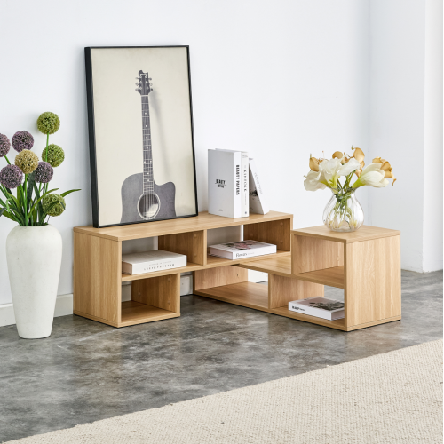 Elegant Latest TV Cabinet with Wooden Finish