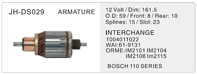 STARTER-JH-DS029-X