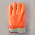 PVCディピード蛍光産業安全ゴム手袋