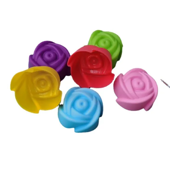 Custom Reusable Flower Shape Cake Baking Molds - Heat Resistant Nonstick Silicone Cupcake Liners