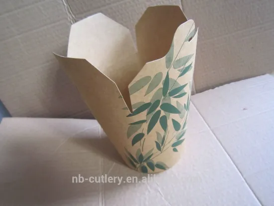 PLA liner biodegradable paper food box
