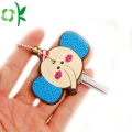 Cute Blue Elephant Silicone Key Cover for Gift/Car/Door