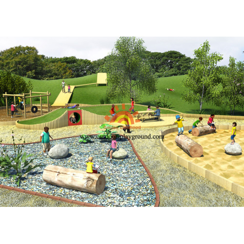 Wooden Theme Playground Equipment Park on Sale