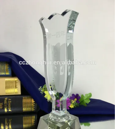 commercial crystal spindrift trophy for office products