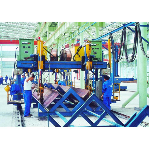 Automatic Hydraulic H Beam Straightening Automatic gantry H beam welding machine Supplier