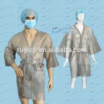 single use nonwoven PP sauna gown