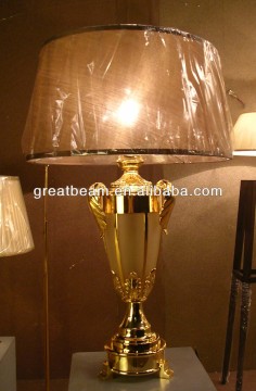 Modern Metal table lamp B2212 with fabric shade for hotel