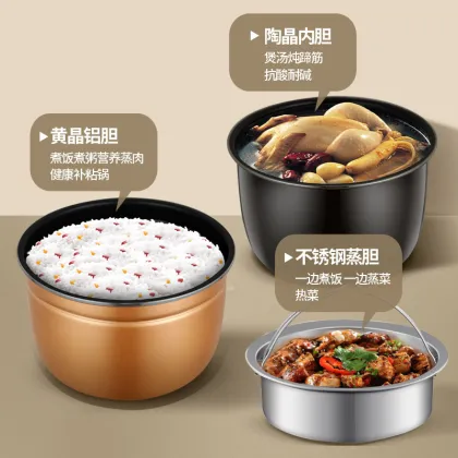 Electric pressure cooker with double gallbladder 5 litre home functional automatic rice cooker with intelligent gallbladder