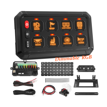 RGB Dimmable Auto Vehicle Power Switch Panel