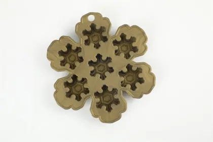 Silicone Christmas snowflake cake mold