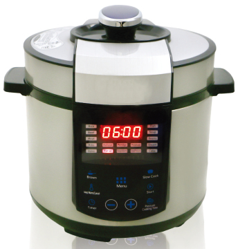 Commercial Big Size 6L 1000W LCD Display Nutricook Private Label Pressure Cooker