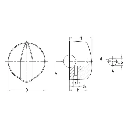 Plastic M5 Rotary Switch Encoder Knob M6 Control Knob