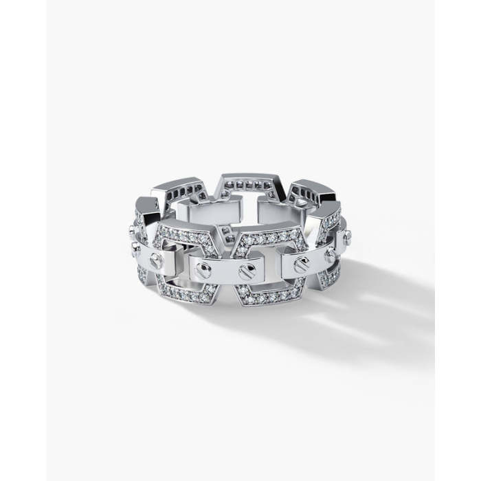 Platinum mechanical link chain singsing