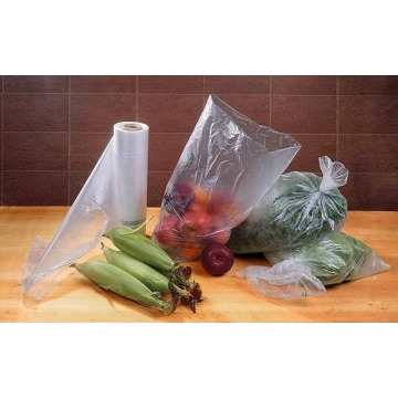 Clear Supermarket HDPE Plastic Produce Roll Bag