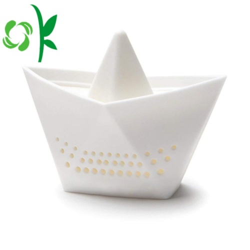 Paper Boat Shaped Creative Silicone Filter Infuser Strainer