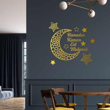 Ramadan and Eid Decor: Stickers, Wall Decals, and Mirror Signs