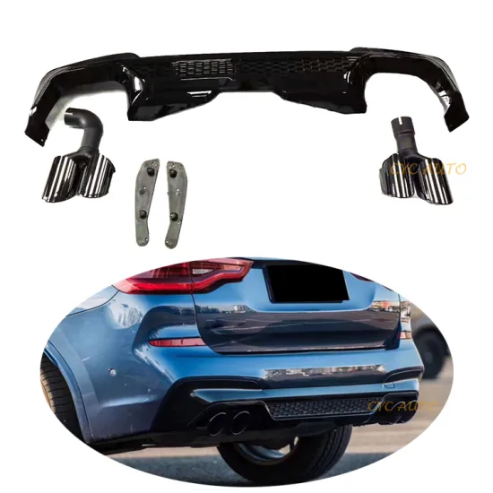 G01 Bumper Diffuser X3M Rear Diffuser with Pipe for BMW X3 G01 Bodykit 2017-2019