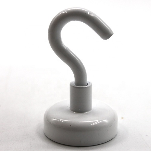 White color strong metal neodymium magnetic hook