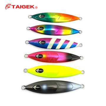 Taigek Weihai Saltwater Sea Shore Pitch Pitch Jigging Lures - 60 g à 250 g de gabarits métalliques pour la pêche en mer