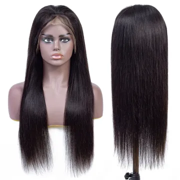 Straight Full Lace 100% Human Hair Wigs Factory Wholesale  Brazilian Virgin Hair  With Baby Hair Full Lace  wigs