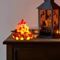 Luz de fogata eléctrica acogedora para decoraciones navideñas