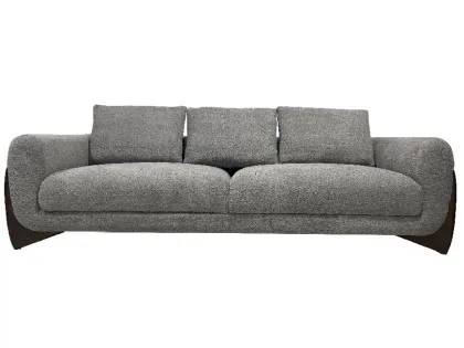 Large Size Animal Fur Sofa in Straight Row