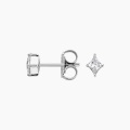 1.0 CT 10k အဖြူရောင်ရွှေဓာတ်ခွဲခန်းစိန်လုံး