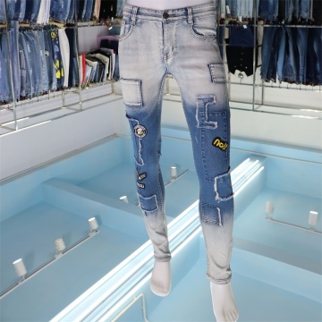 Jeans gradiente di moda all&#39;ingrosso