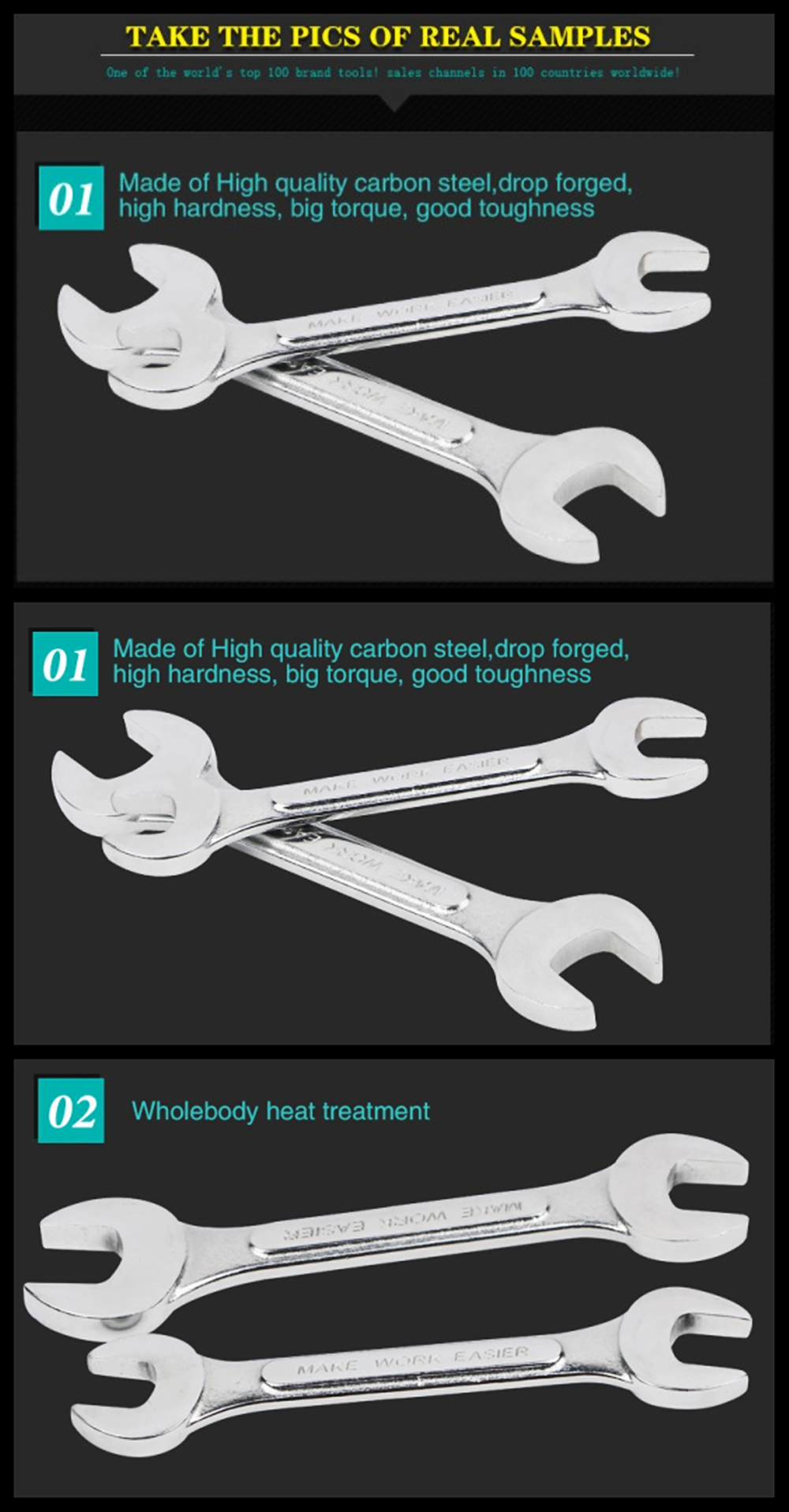 Double open end spanner